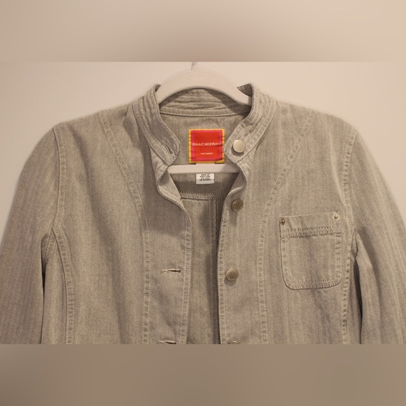 Isaac Mizrahi Grey Denim Jacket in size S - Picture 6 of 16